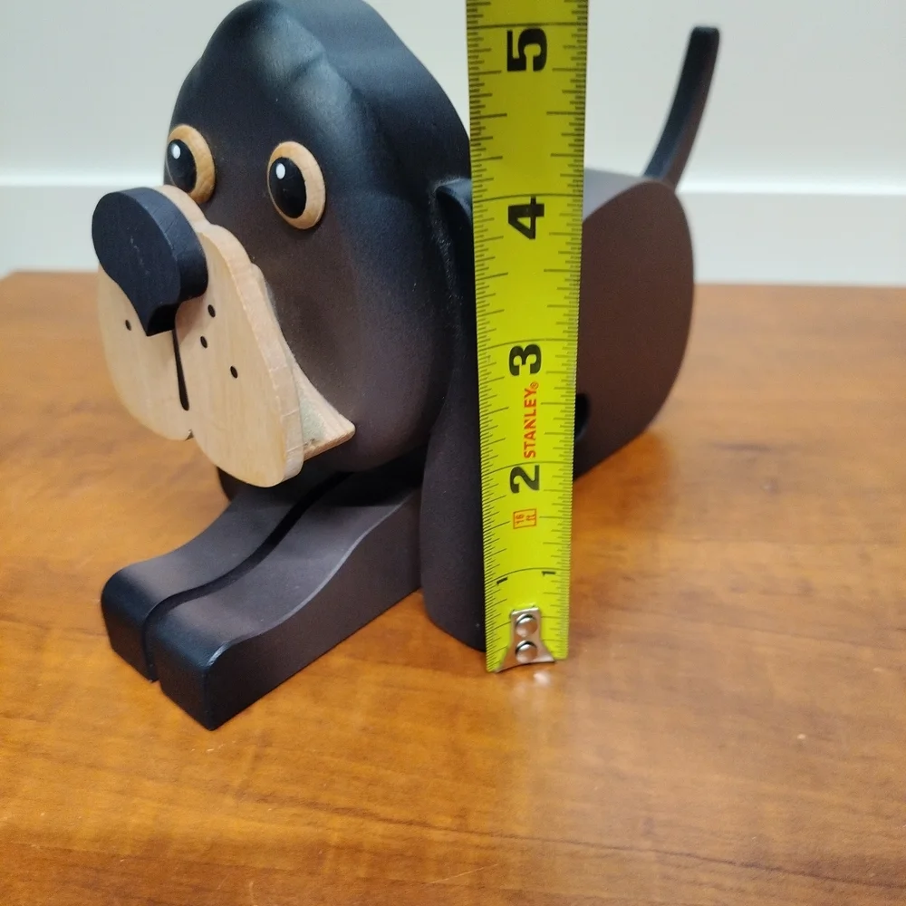 Handcrafted Eyeglasses Holder Dog Made In Erzgebirge(Ore Mountains) Germany 5x8
